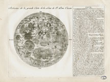 Réduction de la grande Carte de la lune de Jean-Dominique Cassini [Cassini I] accompagnée de notes et d'observations, gravée par Janinet en 1785